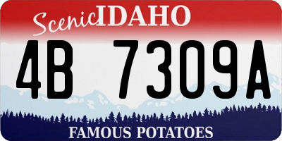 ID license plate 4B7309A