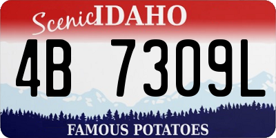 ID license plate 4B7309L