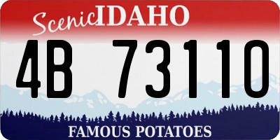ID license plate 4B7311O
