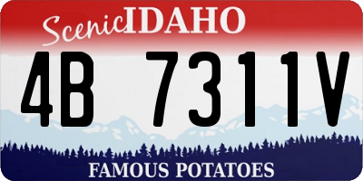 ID license plate 4B7311V