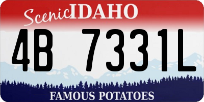 ID license plate 4B7331L