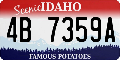 ID license plate 4B7359A