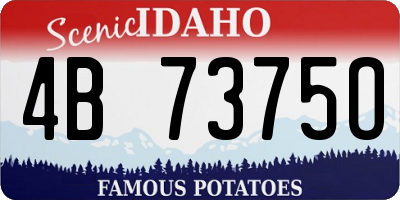 ID license plate 4B7375O