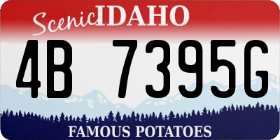 ID license plate 4B7395G