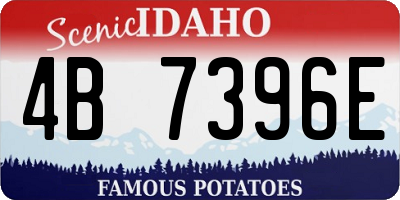 ID license plate 4B7396E