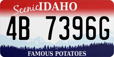 ID license plate 4B7396G