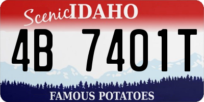 ID license plate 4B7401T