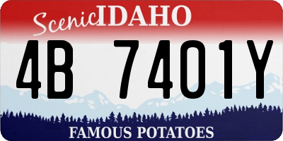ID license plate 4B7401Y