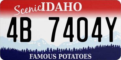 ID license plate 4B7404Y