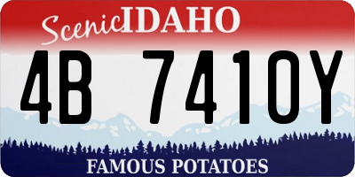 ID license plate 4B7410Y