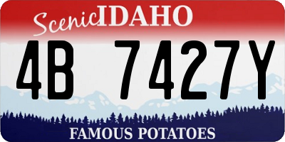 ID license plate 4B7427Y