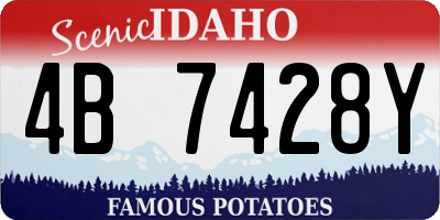 ID license plate 4B7428Y