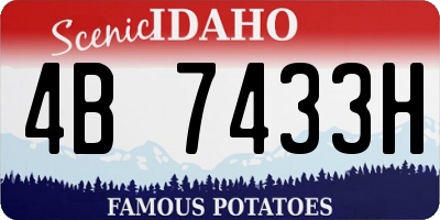 ID license plate 4B7433H