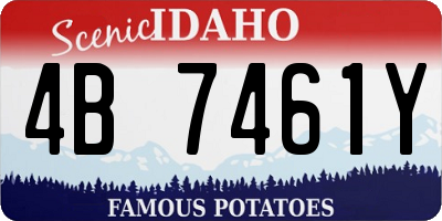 ID license plate 4B7461Y