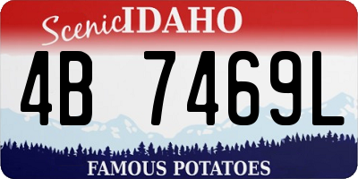 ID license plate 4B7469L