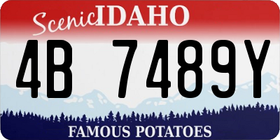 ID license plate 4B7489Y