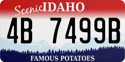 ID license plate 4B7499B