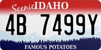 ID license plate 4B7499Y