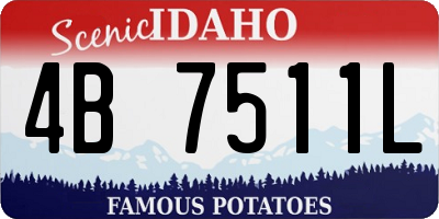 ID license plate 4B7511L