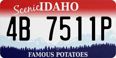 ID license plate 4B7511P