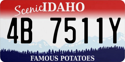 ID license plate 4B7511Y
