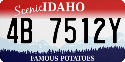ID license plate 4B7512Y