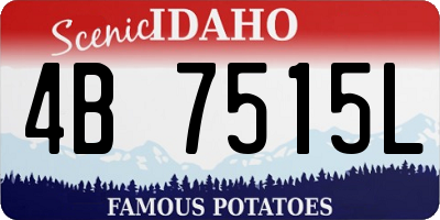 ID license plate 4B7515L