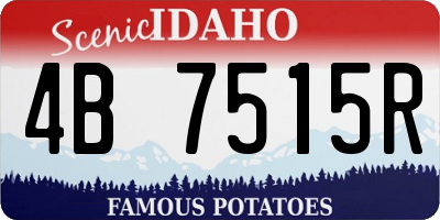 ID license plate 4B7515R
