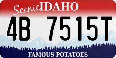 ID license plate 4B7515T