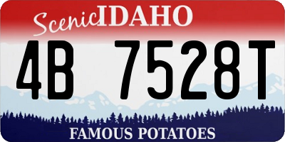 ID license plate 4B7528T