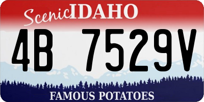 ID license plate 4B7529V