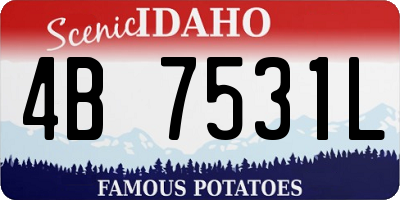 ID license plate 4B7531L