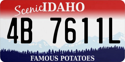 ID license plate 4B7611L