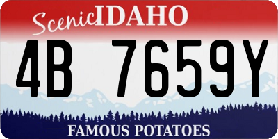 ID license plate 4B7659Y