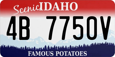 ID license plate 4B7750V