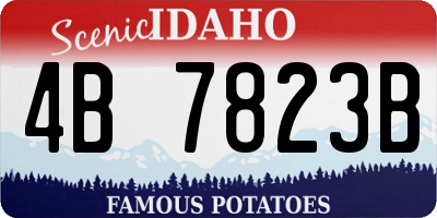 ID license plate 4B7823B
