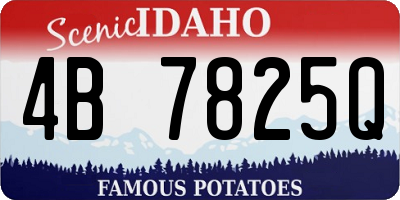 ID license plate 4B7825Q