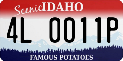 ID license plate 4L0011P
