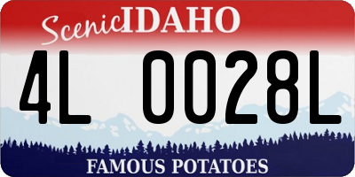 ID license plate 4L0028L