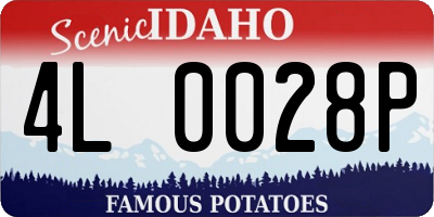 ID license plate 4L0028P