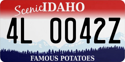 ID license plate 4L0042Z