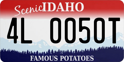 ID license plate 4L0050T