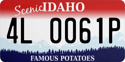ID license plate 4L0061P