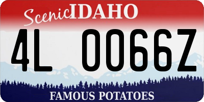 ID license plate 4L0066Z