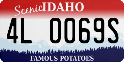 ID license plate 4L0069S