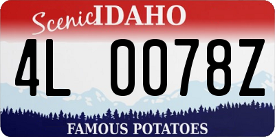 ID license plate 4L0078Z