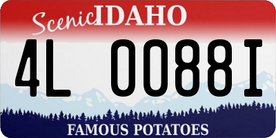 ID license plate 4L0088I