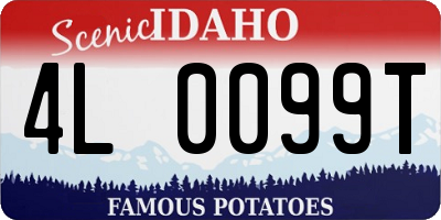 ID license plate 4L0099T