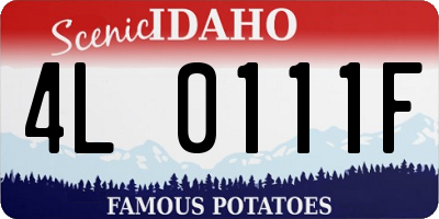 ID license plate 4L0111F