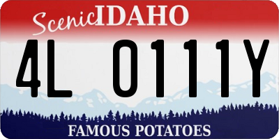 ID license plate 4L0111Y